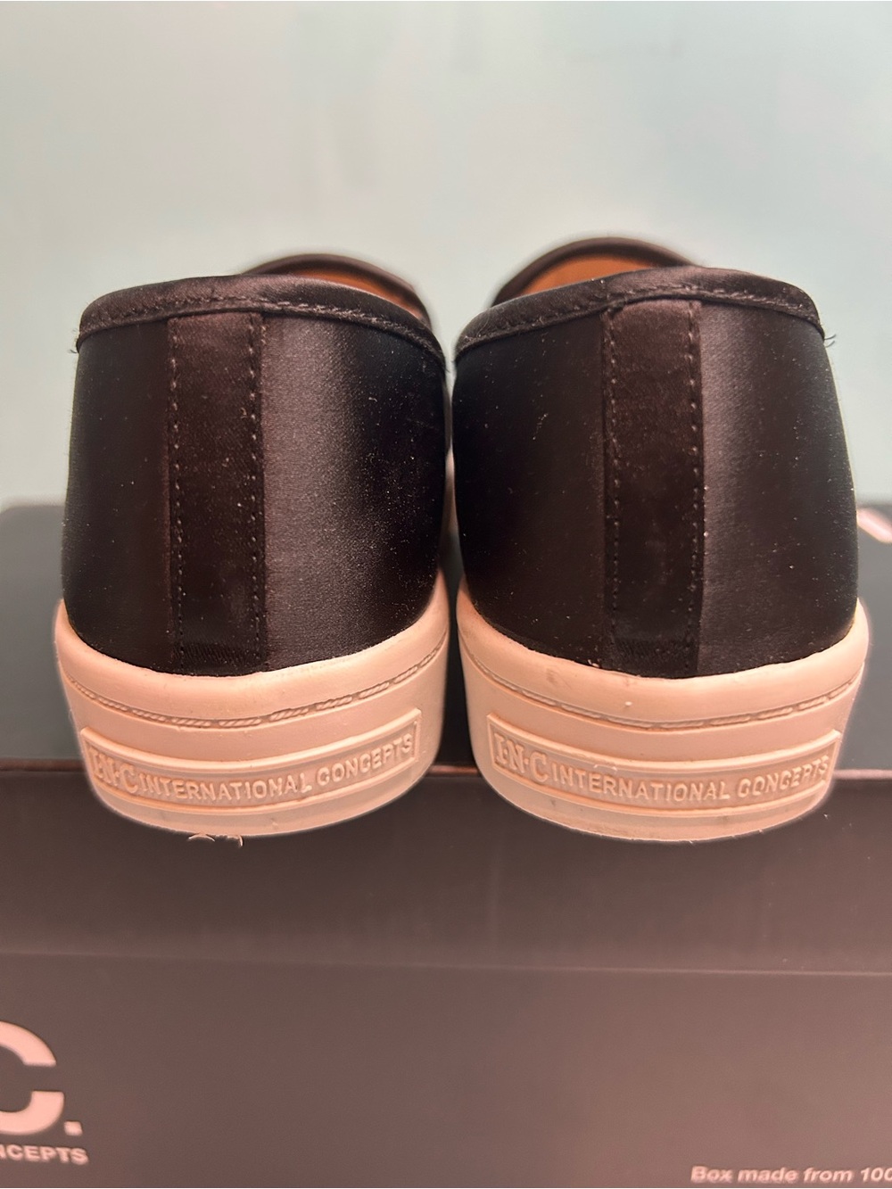 INC International Concepts Black Rhinestones Slip-On Sneakers - Picture 4 of 7
